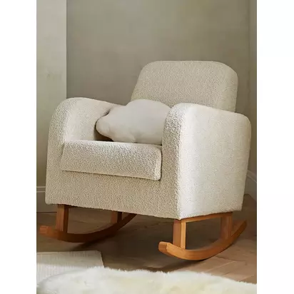 CuddleCo Etta Nursing Chair Boucle Mushroom | H86 x W70 x D90cm