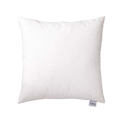 OKA | Duck Feather-Filled Cushion Pad 58x58cm - White | Cushion Pad