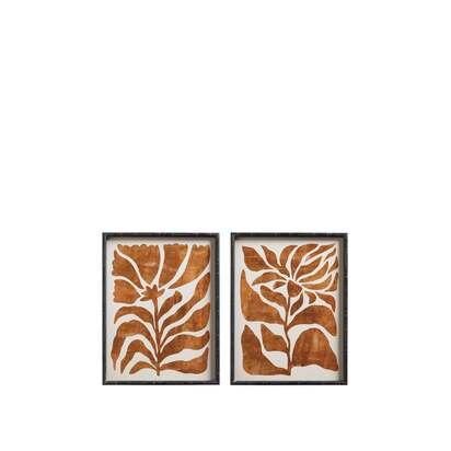 OKA | Framed Crisanta Prints Pair - Mustard | Print
