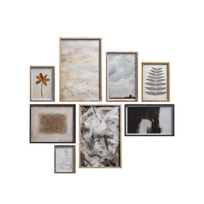 OKA | Framed Zennor Gallery Wall Prints - Set of Eight - Multi | Print