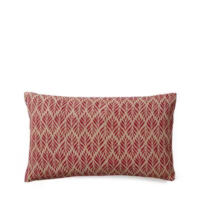 OKA | Ghini Fronds Cushion Cover - Red | Cushion Cover