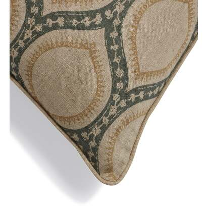 OKA | Prisha Cushion Cover - Lake Green | Cushion Cover