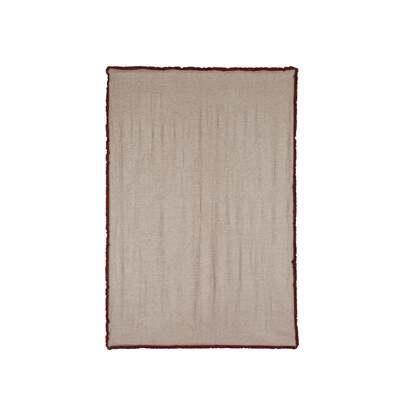 OKA | Avonlea Throw with Fringing - Red | Throw