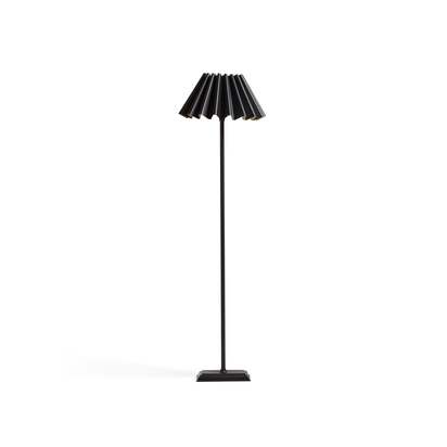 OKA | Ripple Floor Lamp and Shade - Black/Gold | Floor Lamp