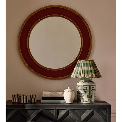 OKA | Varuna Mirror - Chinese Red | Wall Mirror