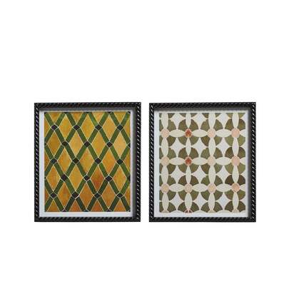 OKA | Pair Of Aveiro Framed Prints - Multi | Print