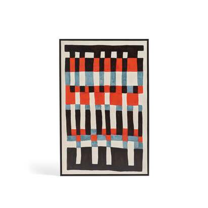 OKA | Orson Stripe Hand-Painted Wall Art - Multi | Wall Art