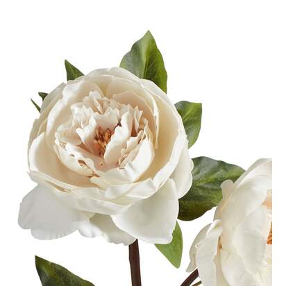 OKA | Faux Double Peony Stem - White | Faux Flower Stem