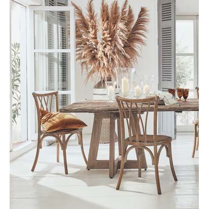 OKA | Feur Chair - Brown | Luxury Dining Chairs & Sets