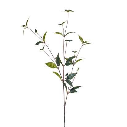 OKA | Faux Peony Leaves Stem - Green | Faux Flower Branch