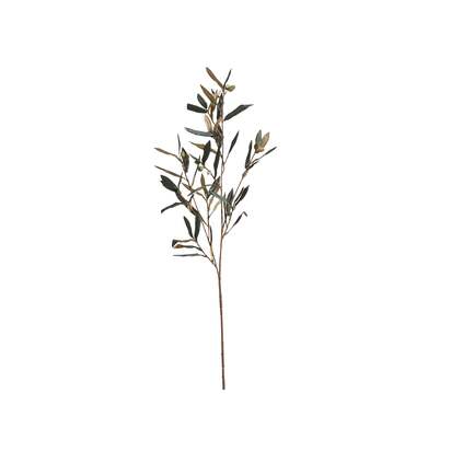 OKA | Faux Olive Branch Stem - Green | Faux Flower Stem