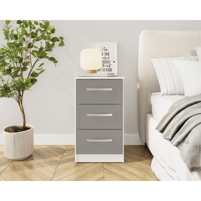 Lynx 3 Drawer Bedside
