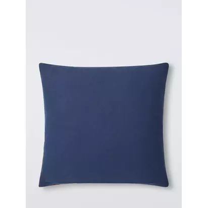 John Lewis Floral Crop Embroidered Cushion Blue | 50 x 50cm