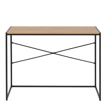 Rowan Office Desk in Black & Oak