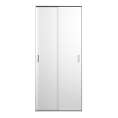 Linden 4 Wardrobe 2 Sliding Doors in White 1750