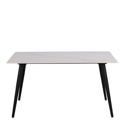 Belgrave Ceramic Dining Table in White 140x80cm