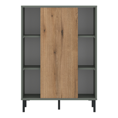 Riverton 2 Sideboard 1 Door in Green/Oak