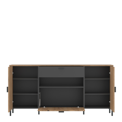 Tavistock 2 Sideboard 2 Door 1 Flap 1 Drawer in Oak/Grey