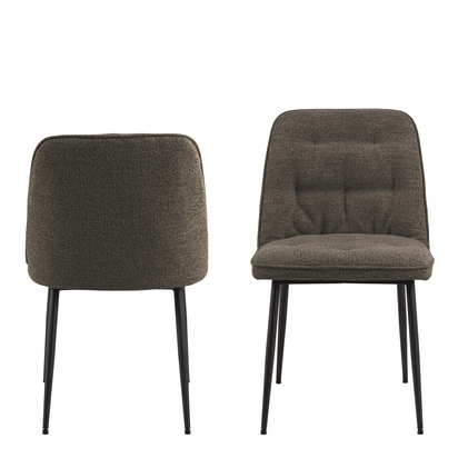 Hudson Dining Chair in Taupe Set of 2