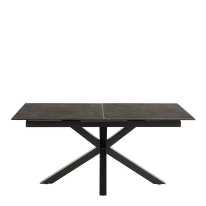 Sorrento Extendable Dining Table with Ceramic Black Top 168cm