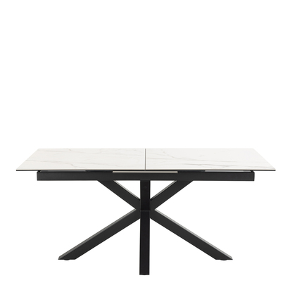 Sorrento Extendable Dining Table with Ceramic White Top 168cm