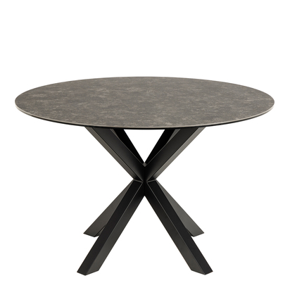 Sorrento Round Dining Table with Ceramic Black Top