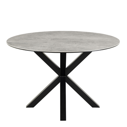 Sorrento Round Dining Table with Ceramic Grey Top