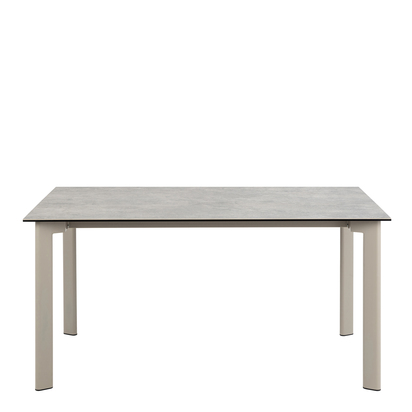 Clarendon Ceramic Dining Table in Grey 160x90cm