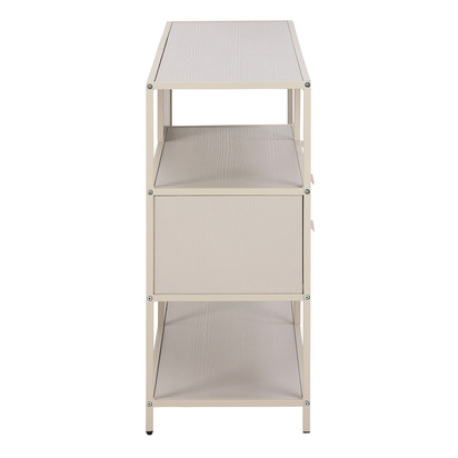 Rowan Grey Storage Unit with 2 Drawers and 3 Shelves