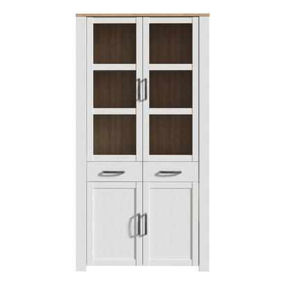 Bohol Bramley 4 Door 2 Drawer in Oak/White