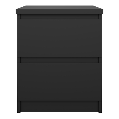 Avery 3 Bedside 2 drawers in Matt Black