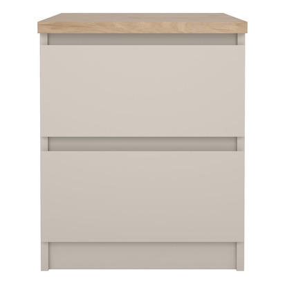 Avery 3 Bedside 2 drawers in Cashmere Jackson Hickory