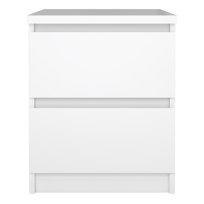 Avery 3 Bedside 2 drawers in White high gloss