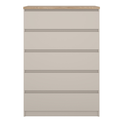 Avery 3 Chest of 5 drawers in Cashmere Jackson Hickory