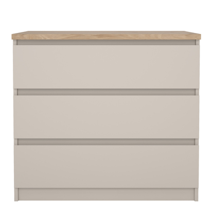 Avery 3 Chest of 3 drawers in Cashmere Jackson Hickory
