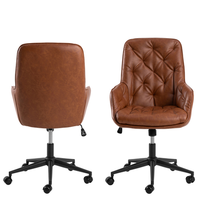 Ashford 2 Gas Lift Desk Chair in Brandy PU
