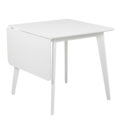 Roxby Square Dining Table in White 120x80cm includes 2 Roxby Dining Chairs in White