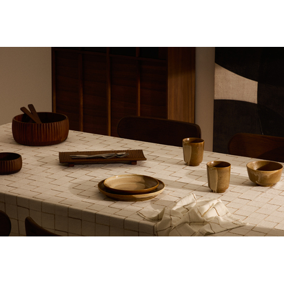 Brown ceramic Nagoli bowl