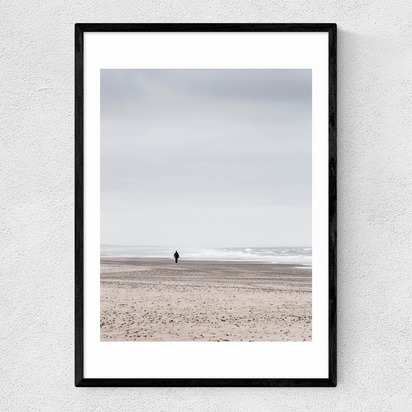 At The Coast III 50x70cm Frame Black Narrow (15mm) 