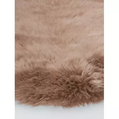 John Lewis New Zealand Double Sheepskin Rug Latte | L170 x W50 x D4cm