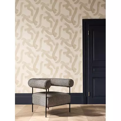 Clarke & Clarke Malevich Wallpaper Linen | L10.05m x W52cm