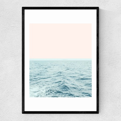 Sea Breeze A2 (42 x 59.4cm) Frame Black Narrow (15mm) 