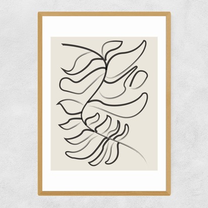 Sprung 50x70cm Frame Natural Oak Narrow (15mm) 