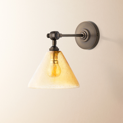 Elbow wall fitting in antiqued bronze