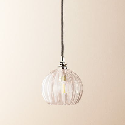 Smaller Pumpkin in clear glass