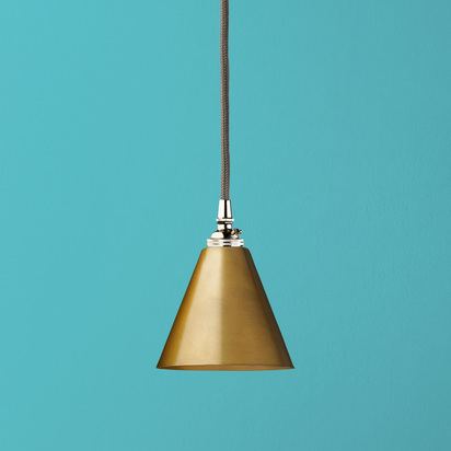 Stanlette pendant shade in antique brass