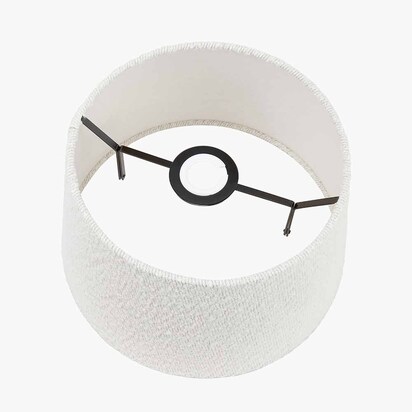 Martigues 30cm White Boucle Tapered Lampshade