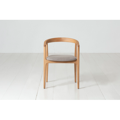 Dining Chair 01 (set of 2) Oak / Oatmeal from Swyft