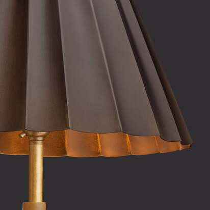 20cm empire Ruckle shade in bronze