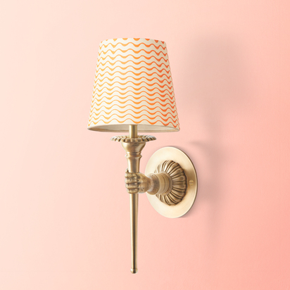 Brighton wall fitting in brass